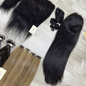 ผมแท้เวียดนามคุณภาพสูง แบบตรงธรรมชาติ สีน้ำตาล มัดเป็นช่อ แบบ Double Drawn ต่อผมและวิกผมด้วยเครื่องจักร - Product Image 2