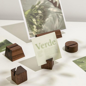 Porta Tarjetas de Visita de Madera Hecho a Mano, Organizador de Tarjetas de Visita Portátil para Reuniones, Eventos de Reducción de Redes y Exhibición en Escritorio - Product Image 3