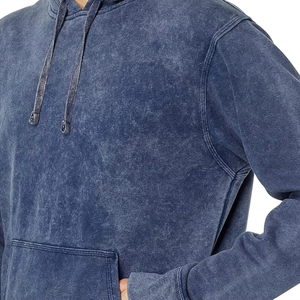 Custom Made Classic distressed hoodie manufacturer unisex custom blank fashion oversized acid wash hoodies Vintage Sun Fade Hood - Product Image 3
