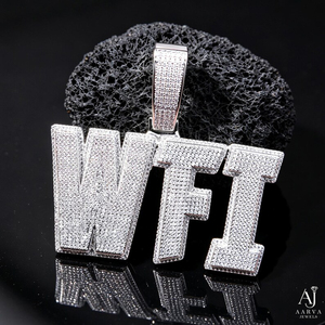 Colgante de Moissanita Personalizado con Letras Iced Out, Plata 925, Charm Hip Hop, Joyería con Nombre Bañada en Rodio para Fiesta - Product Image 4