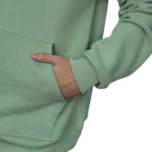 Heavyweight 100% Cotton Men's Hoodie With Puff Print Mint Green Causal Streetwear Pullover Premium Soft Oversized Fleece Hoodie - Product Image 6
