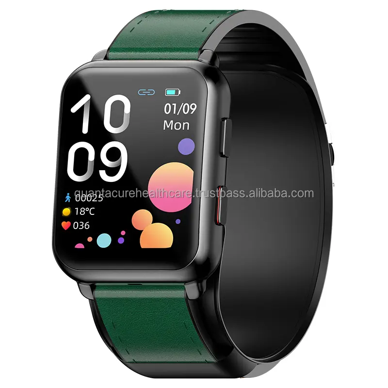 Qc HW-04 P80 đúng huyết áp y tế Máy đo huyết áp Smartwatch máy bơm không khí BP SpO2 nhiệt độ nhịp tim túi khí bơm hơi