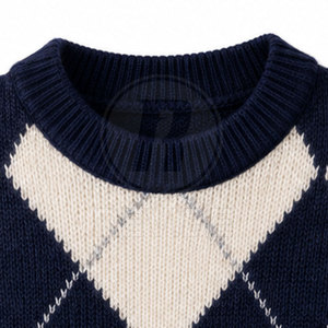 Pull d'hiver élégant pour femme en maille douce de coton mélangé, décontracté, avec logo personnalisable sur le devant, respirant, haute qualité, vente en gros - Product Image 6