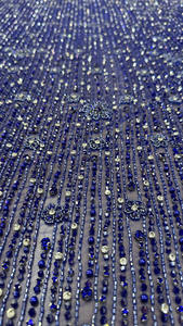 ผ้าทูลล์ประดับลูกปัด ปักมืออย่างหรูหรา ประดับเลื่อมตาข่าย สำหรับชุดแต่งงานโอตกูตูร์และนักออกแบบชุดเจ้าสาว - Product Image 5