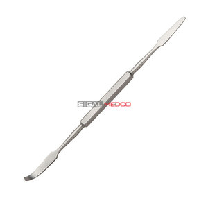 Dissecteur à double extrémité à bout arrondi 190 mm, écarteur périostal à double extrémité, grattoir osseux chirurgical en acier inoxydable, orthopédique, dentaire - Product Image 2