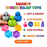 Jouet Squishy Cube Marbre Tendance, Anti-Stress à Remontée Lente pour Jeunes, Soulagement de l'Anxiété Sensorielle