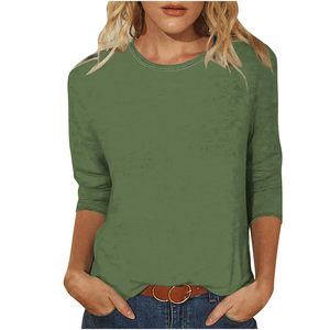 Camiseta de Manga Larga Casual para Mujer, Corte Clásico, Uso Regular, Éxito de Ventas de Invierno - Product Image 1