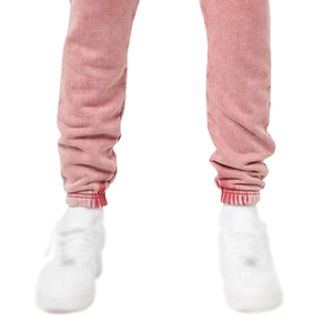 Pantalon décontracté pour homme coupe droite surdimensionnée délavé à l'acide, 100% coton extensible de haute qualité, service OEM - Grande Vente - Product Image 4