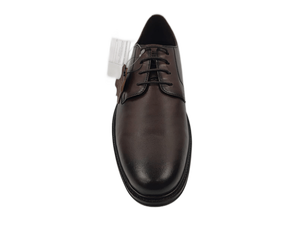 Chaussures Oxford en cuir véritable marron pour homme, bout rond, à lacets, respirantes, style marche toutes saisons - Product Image 5