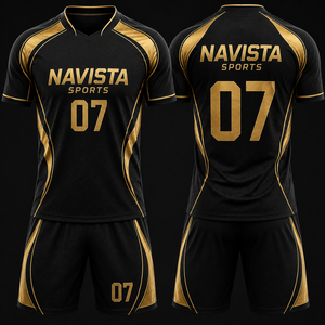 ชุดยูนิฟอร์มฟุตบอลดีไซน์พิเศษสำหรับผู้ใหญ่ชาย พิมพ์ลายแบบ Sublimation ระบายอากาศได้ดี ผลิตจากโพลีเอสเตอร์ ขายส่ง - Product Image 5