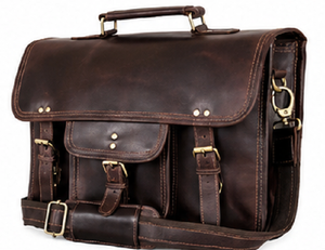 Vintage Genuine <b>Leather</b> Briefcase Messenger <b>Bag</b> Office Laptop Satchel Business Travel <b>Bag</b> Portable Polyester Wholesale Supplier - Product Image 4
