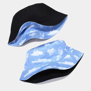 OEM Service <b>Summer</b> Oversized Striped Straw Bucket <b>Hat</b> Unisex Foldable Travel Protection Sun Shade Wide Brim Casual - Product Image 4