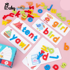 Parola di educazione precoce ortografia alfabeto in legno <span class=keywords><strong>Puzzle</strong></span> per bambini Z12201E - Product Image 4