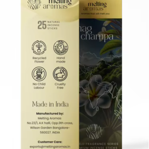 NAG CHAMPA - AROMAS QUE SE DIFUSIONAN, Incienso Indio en Varillas de Madera de Bambú Aromático, Orgánico y Ecológico para Todas las Estaciones - Product Image 1