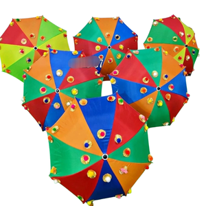 Sombrilla Étnica Hecha a Mano Colorida para Festivales, Decoración del Hogar y del Techo - Product Image 1