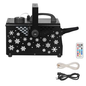 Macchina per Fiocchi di Neve da Esterno 900W, Portatile/Sospesa, 9 Luci LED RGB, 12 Colori di Illuminazione, Telecomando Wireless per Attrezzature di Illuminazione Scenica - Product Image 1