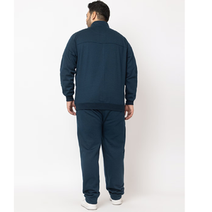 Ensemble survêtement molletonné épais personnalisé avec sweat à capuche zippé surdimensionné et pantalon de survêtement large, style streetwear OEM - Product Image 6