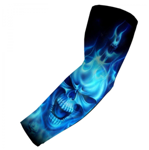 Trendy Printed UV Protection <b>Arm</b> <b>Sleeves</b> Tattoo Cover Cooling <b>Compression</b> <b>Sleeves</b> for Outdoor Sports Cycling Running - Product Image 2