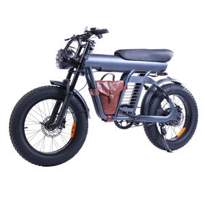 Moto électrique/fatbike/cyclomoteur/vélo de 20 pouces à pneus larges pour usage sur neige, plage et montagne, design rétro - Product Image 4