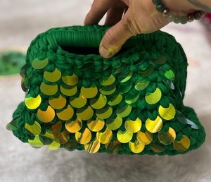 Elegant Handcrafted Beaded <b>Sequin</b> Handbag Luxury Evening Clutch Party Purse Women Premium Designer Ethnic Bridal <b>Bag</b> Fashion - Product Image 3