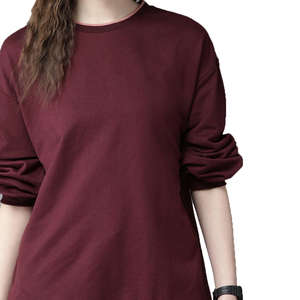 Conjunto deportivo de dos piezas de algodón personalizado al por mayor para mujer, con sudadera de cuello redondo y pantalones de chándal. - Product Image 6