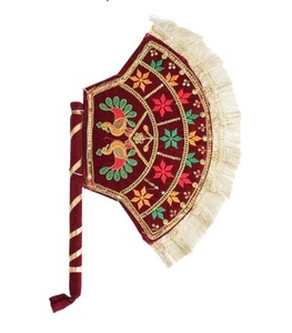 Ethnic Embroidered Tote <b>Bag</b> Boho Tribal Shoulder Hand held fan <b>Patchwork</b> Fringe for Daily Life - Product Image 2