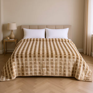 Reversible Luxury Polyester <b>Double</b> <b>Quilt</b> 220x240 CM Soft Warm Winter Comforter for Home Hotel - Product Image 2