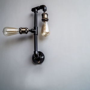 Lámpara de pared moderna nórdica de cristal con múltiples brazos, minimalista, LED, de lujo, para dormitorio, mesita de noche, sala de estar, pasillo, escaleras - Product Image 1
