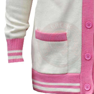 Sorority High Performance Winter <b>Cardigan</b> Cotton Fleece Knitted Women's Sweaters <b>Long</b> Sleeve Quick Dry Lightweight Casual Wear - Product Image 4