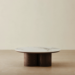 Wooden Coffee Table, Minimalist Modern Table, <b>Solid</b> <b>Wood</b> Scandinavian Style Customizable Design Custom Shape Living Room - Product Image 3