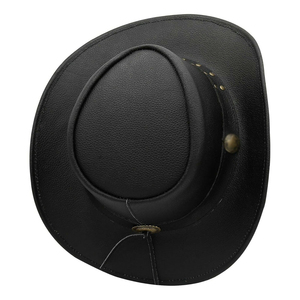 Custom High Quality 100% Genuine Men's Leather Cowboy <b>Western</b> <b>Hat</b> New Arrival for Winter Parties Fishing Sports - Product Image 3