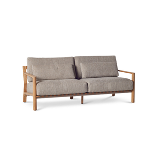 Sofá Moderno de Madera de Teca Sólida para Exteriores, Conjunto de Sofás Minimalistas para Jardín y Patio, Sofá de Madera de Lujo para Exteriores, Muebles para Hoteles y Resorts - Product Image 1