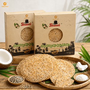 Papel de Arroz con Leche de Coco y Sésamo Shammi 500g Vegano Sin Gluten Halal - Product Image 3