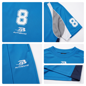 Oversized Heavy Breathable <b>Mesh</b> Baggy Y2K Streetwear TrackSuit Custom Logo OEM Casual Sports Jersey Set Long <b>Tops</b> for Men Women - Product Image 4