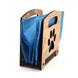 Porte-serviettes en bois artisanal avec finition lisse pour le rangement des mouchoirs, la décoration de table et l'organisation de la maison - Product Image 3