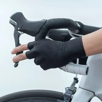 Guantes de Ciclismo Unisex de Nylon de Medio Dedo Antideslizantes para Ciclismo, Bicicleta, Conducción, Uso en Exteriores y Gimnasio, Ajuste Universal