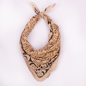 Cotton Bandana <b>Headband</b> With Geometric Print For Spring And Summer Casual Wear Soft Breathable Wrap - Product Image 3