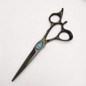 Ciseaux de barbier professionnels japonais de précision pour droitiers, en acier inoxydable 4Cr13, double lame, très demandés - Product Image 2