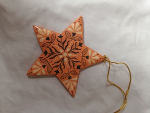 Exquisite Elegant Eco Friendly <b>Christmas</b> <b>Tree</b> <b>Top</b> Decorative Light Three-dimensional Pentagram Plush Metal Factory Wholesale - Product Image 3