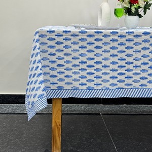 Elegant Handmade Cotton <b>Table</b> Cloth with Lace Border Luxury Style <b>Dining</b> <b>Table</b> <b>Cover</b> for Kitchen Event Decor Low Price Available - Product Image 1