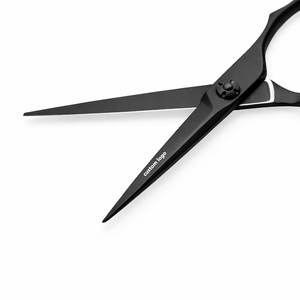 Combo de Tijeras y Desbastadores Offset Premium 2026 Negro Mate Damasco de Acero Inoxidable Duradero para Estilistas y Barberos Profesionales - Product Image 2