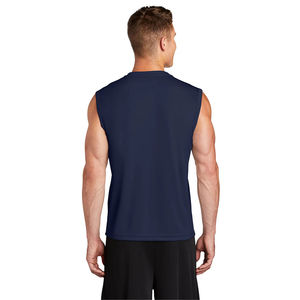 Pro Grade <b>Navy</b> Blue Muscle Tank for Men Lightweight Breathable Tank <b>Top</b> For Mens Best Workout Shirt for Gym Sports & Outdoor Use - Product Image 2