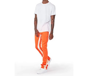 New Stylish <b>Stacked</b> Flared Pants with Drawstring Pockets Breathable Quick Dry Gym Workout Outdoor Casual Fashion Wear Sweatpants - Product Image 6