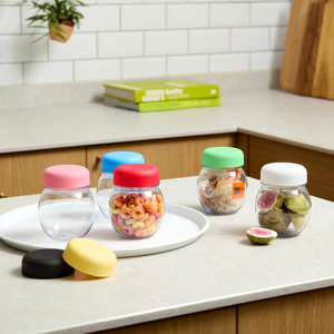 Contenitori per Alimenti in Tritan PP con Coperchi Colorati in Plastica, per la Conservazione della Freschezza, Senza BPA, Adatti a Microonde e Congelatore, Durevoli e Non Tossici - Product Image 3