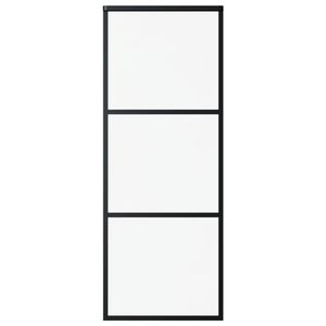 29.9สีดำ "x 80.7" กระจก esg และประตูบานเลื่อนอลูมิเนียม - Product Image 2