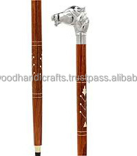 ไม้เท้าเดินทำจากไม้ด้ามทองเหลืองพับได้ไม้เท้าตกแต่งดีไซน์ใหม่ - Product Image 3