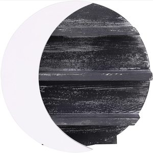 ชั้นวางของรูปพระจันทร์ไม้ สำหรับตกแต่งสไตล์โบโฮ  รับสั่งซื้อจำนวนมาก ขั้นต่ำในการสั่งซื้อ  พร้อมที่แขวนผนังสำหรับโชว์คริสตัล - Product Image 6