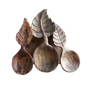 Vietnam Manufacturer Tree Wooden <b>Spoon</b> Red Pine Wood Carved Handle for Kitchen Cooking Serving Utensil Use - Product Image 2