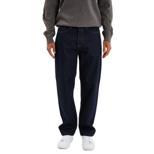 Casual Men’s Relaxed Fit 100% Cotton Denim Jeans Standard Waist 5 Pocket Pants Streetwear Zip Fly Trendy Style - Product Image 6