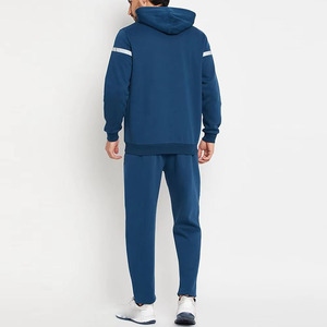 Premium Quality Wholesale Price Quarter Zipper Up Hoodie Sets Reinforced Stitched Jogging Wear Tracksuit For Adults <b>Boys</b> - Product Image 3